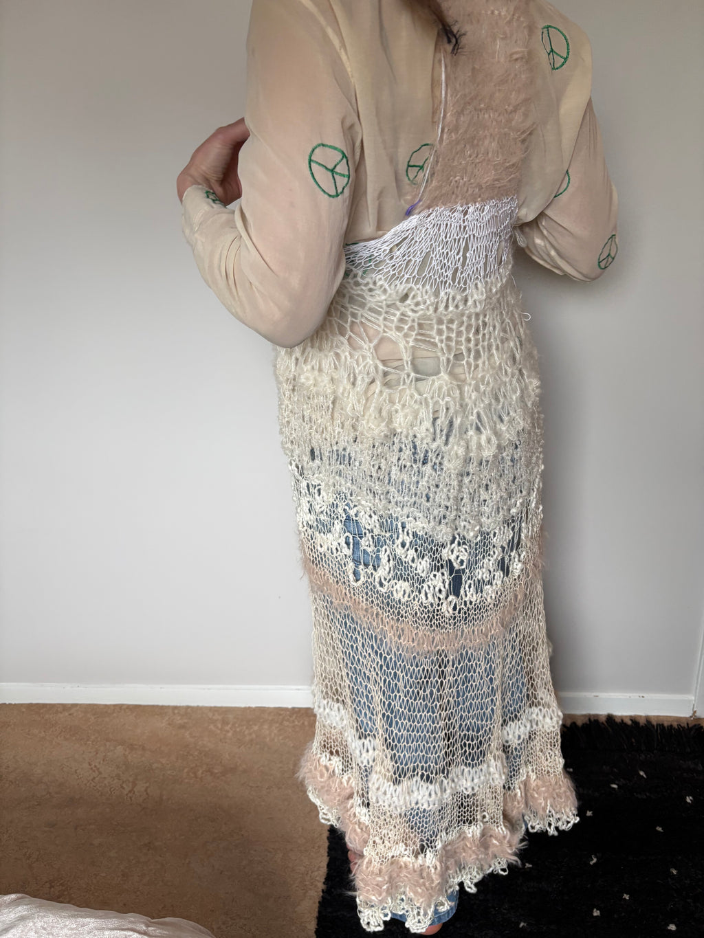 Nr015-Tingle tangled see trough dress