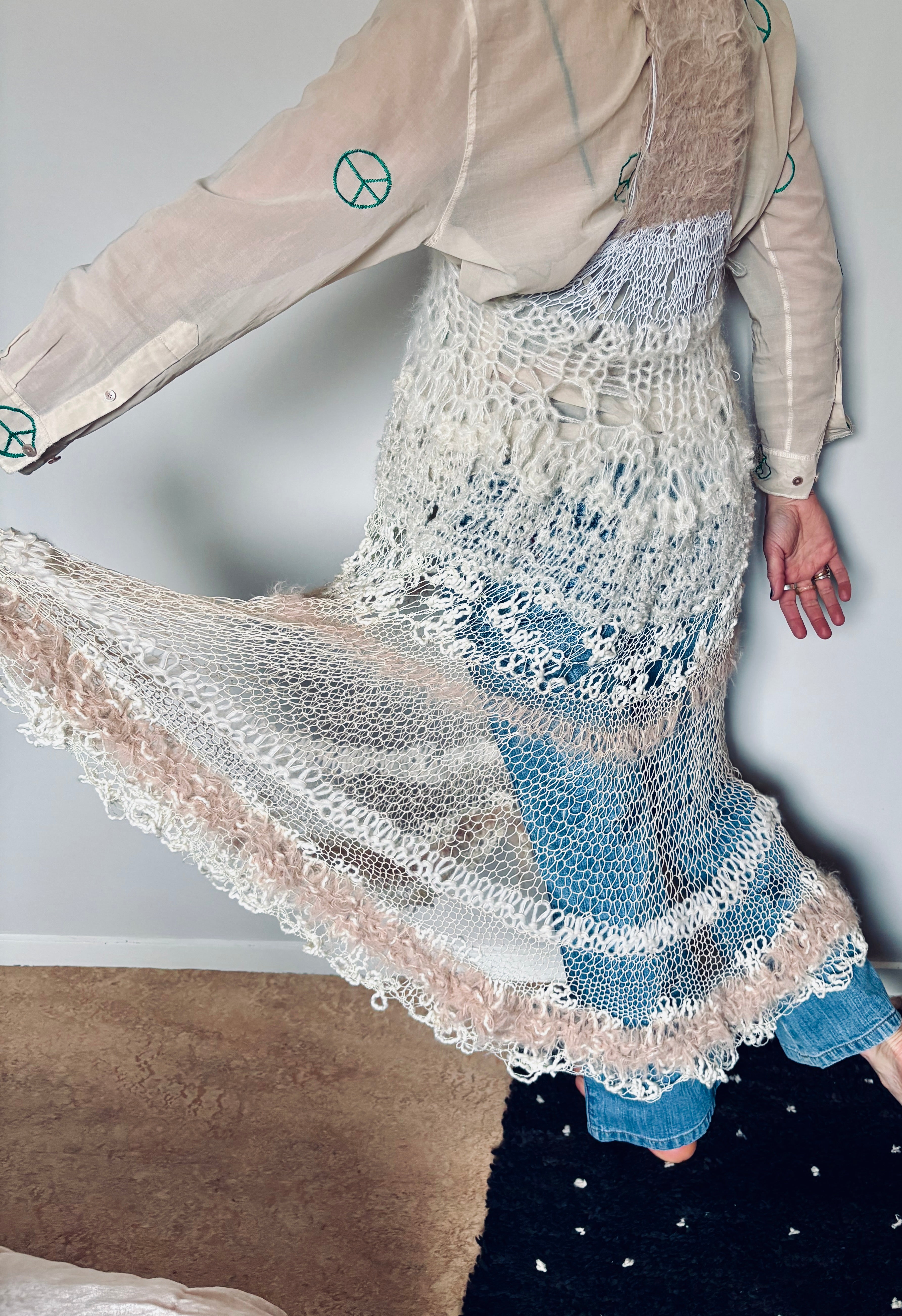 Nr015-Tingle tangled see trough dress