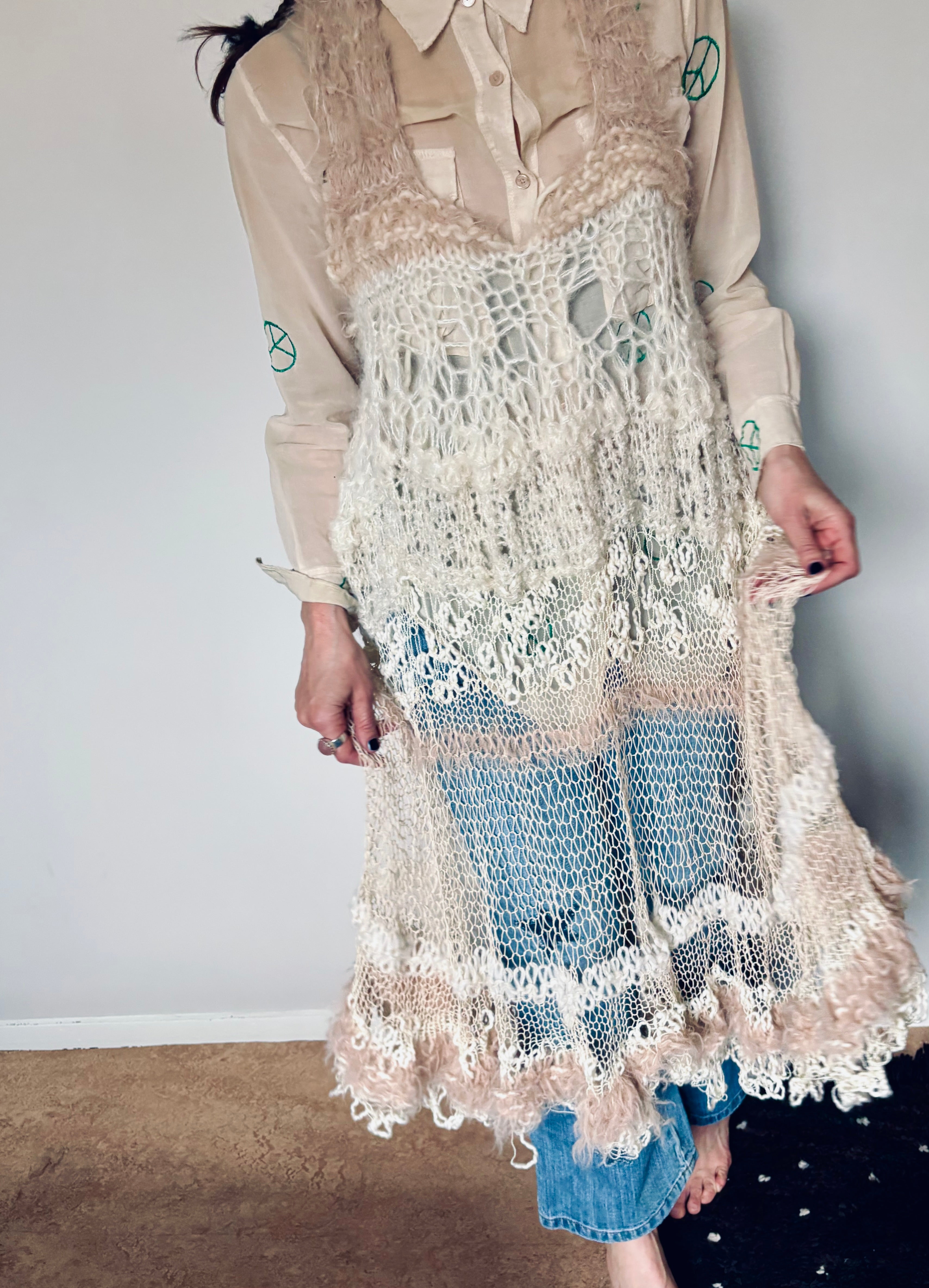 Nr015-Tingle tangled see trough dress