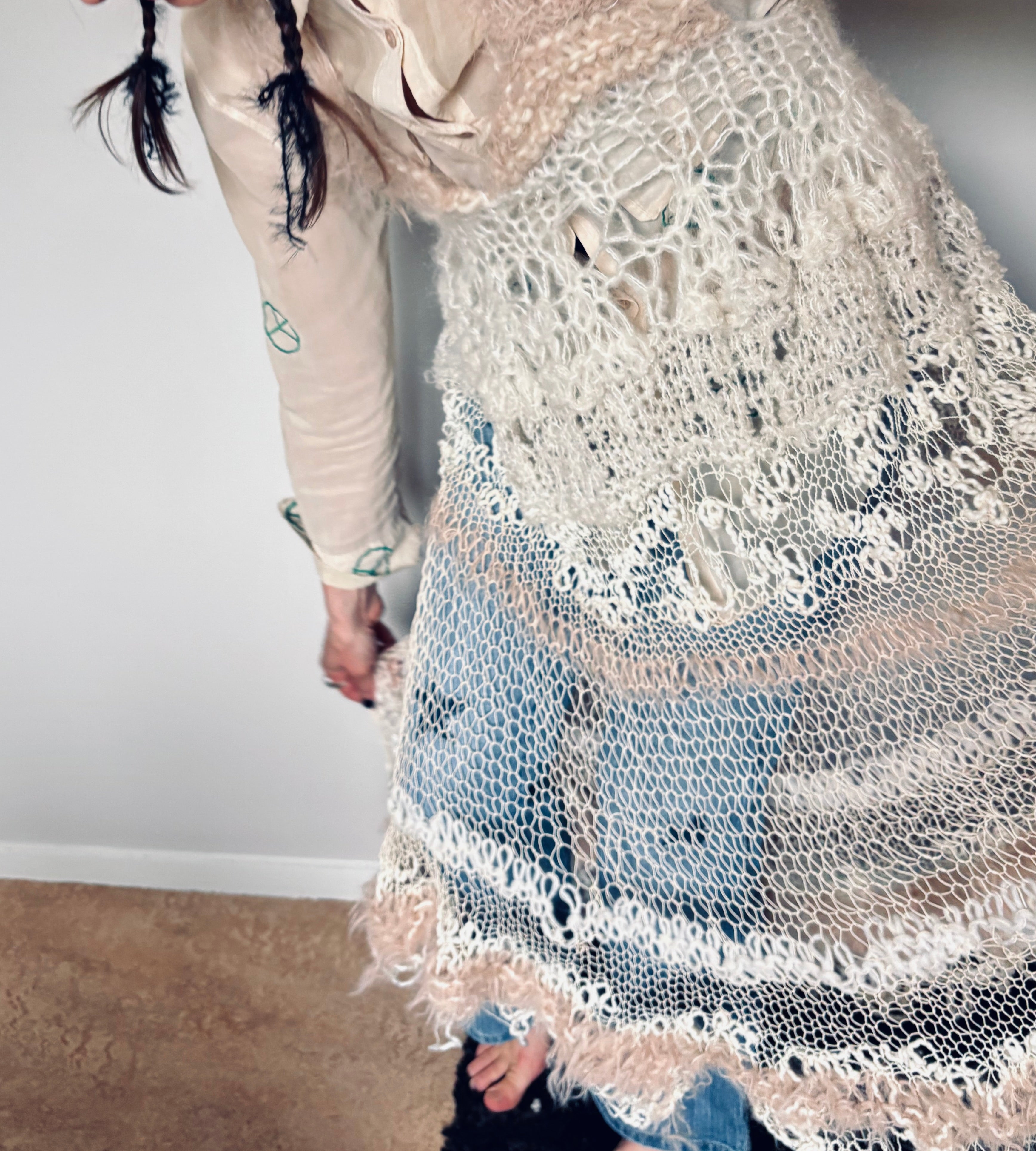 Nr015-Tingle tangled see trough dress
