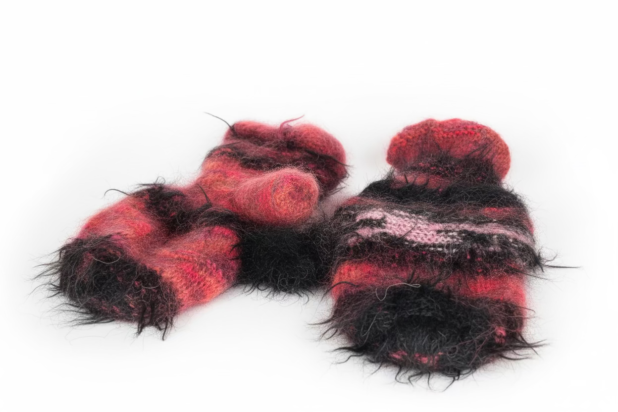 Nr007-Quirky fluffy funny winter set