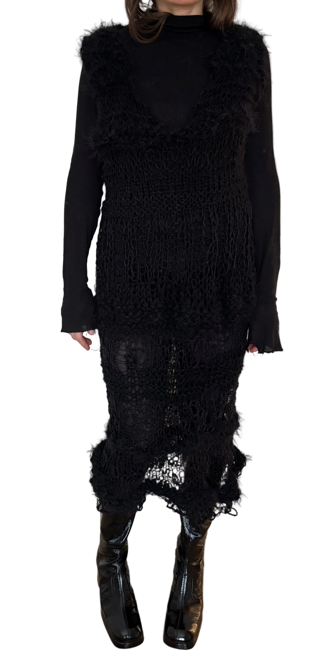Nr008-Long punk funk dress