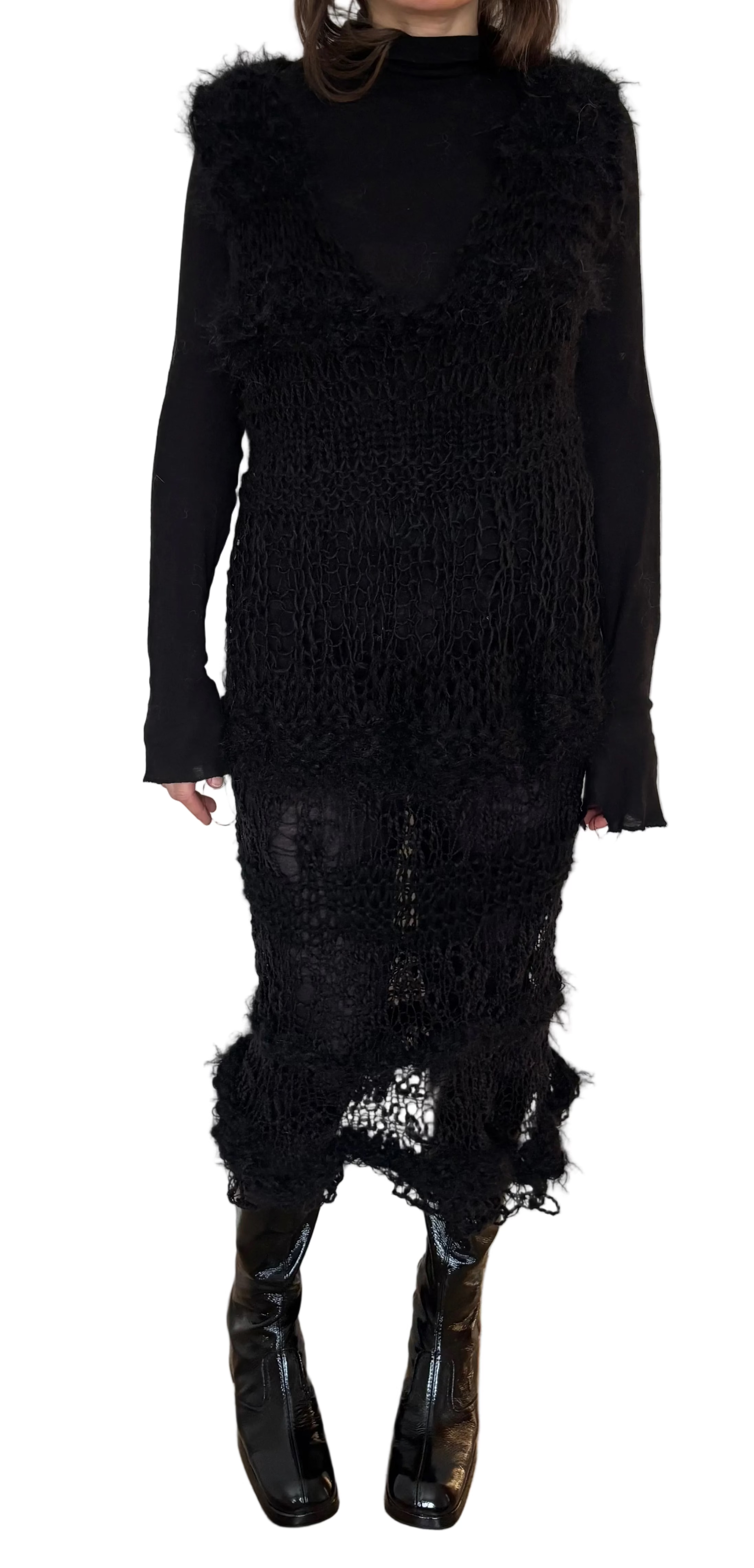 Nr008-Long punk funk dress
