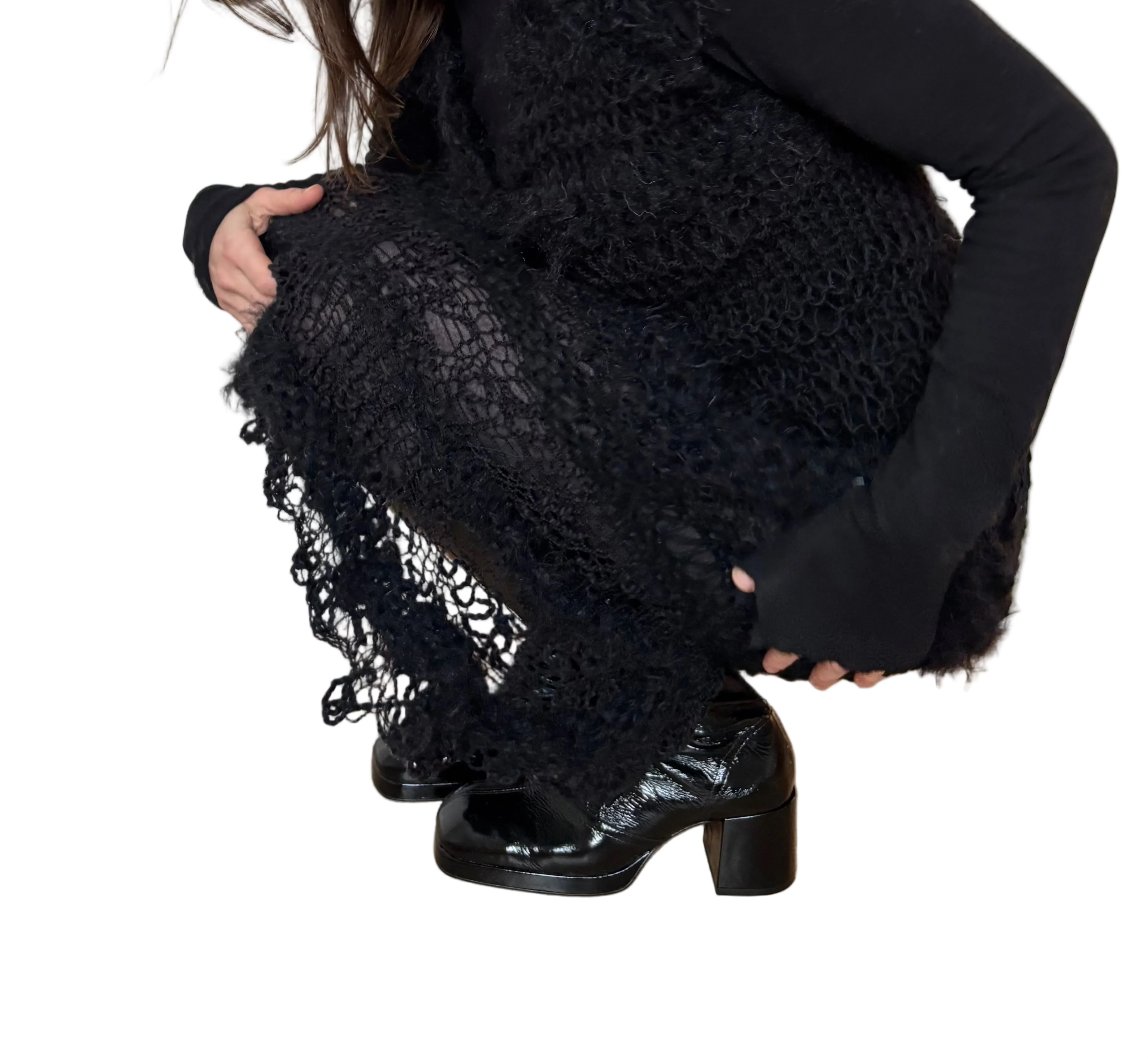 Nr008-Long punk funk dress