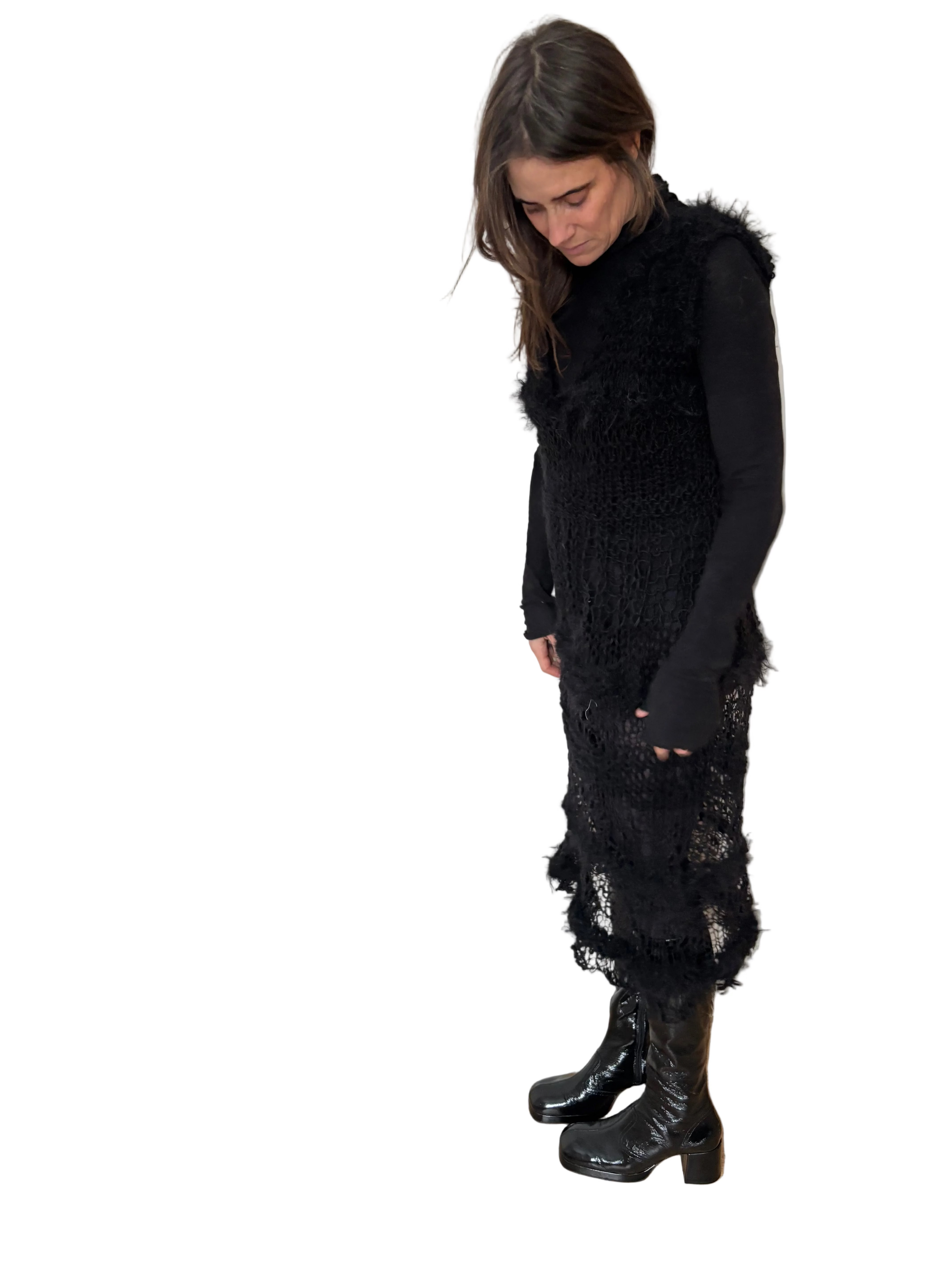 Nr008-Long punk funk dress