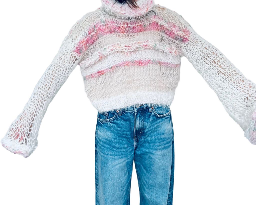 Nr 001-Super long sleeved fluffy polo