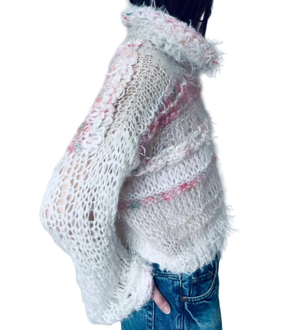 Nr 001-Super long sleeved fluffy polo