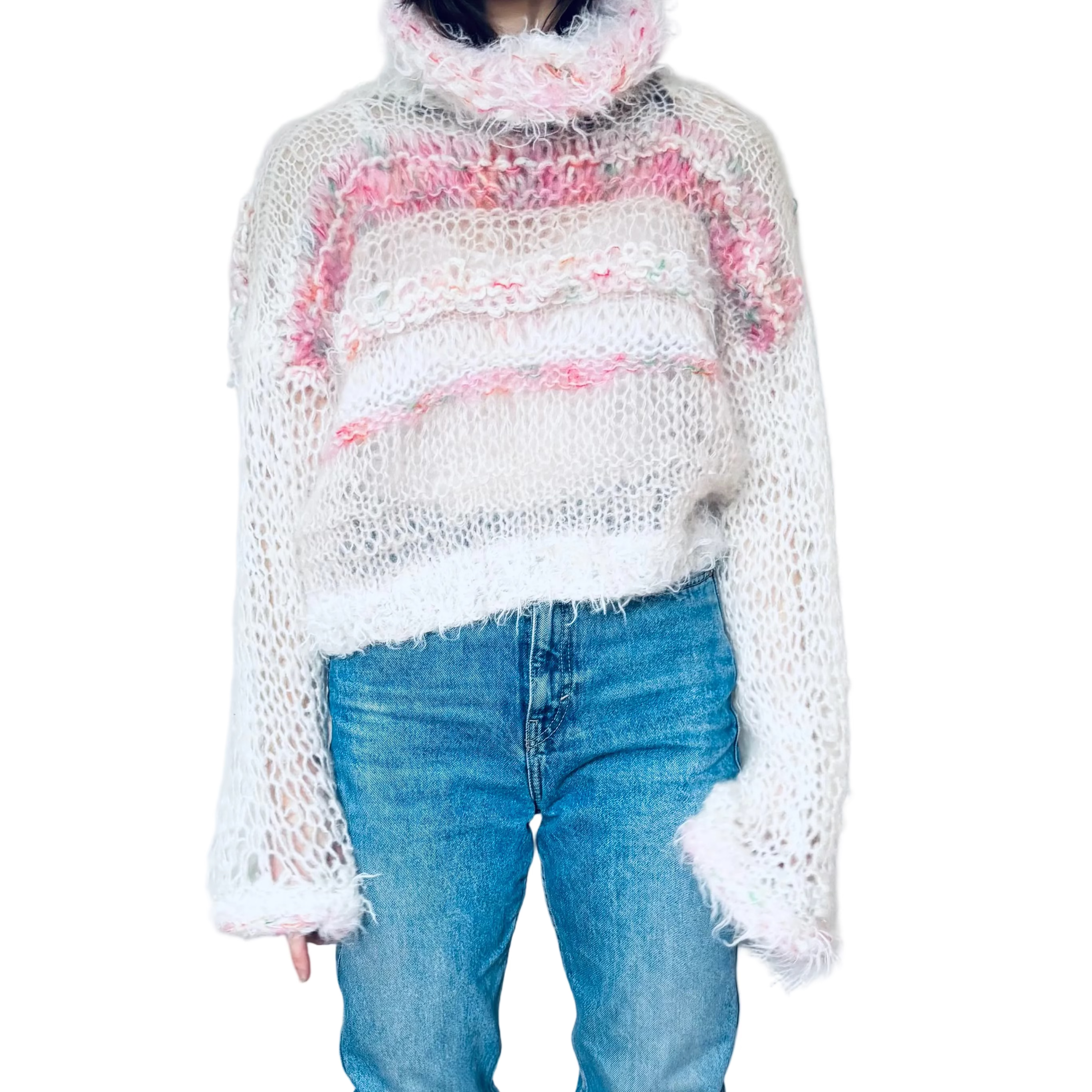 Nr 001-Super long sleeved fluffy polo