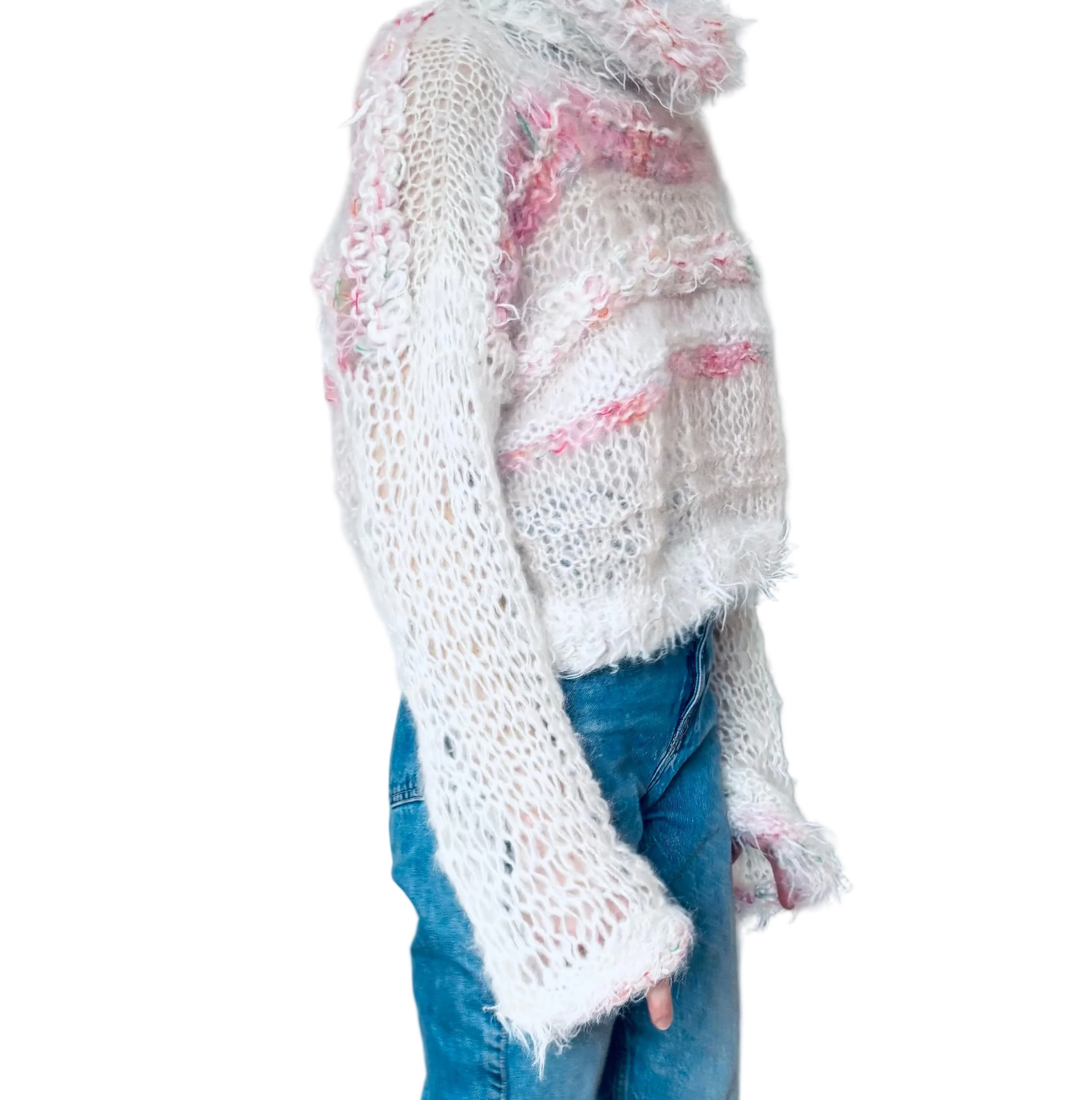 Nr 001-Super long sleeved fluffy polo