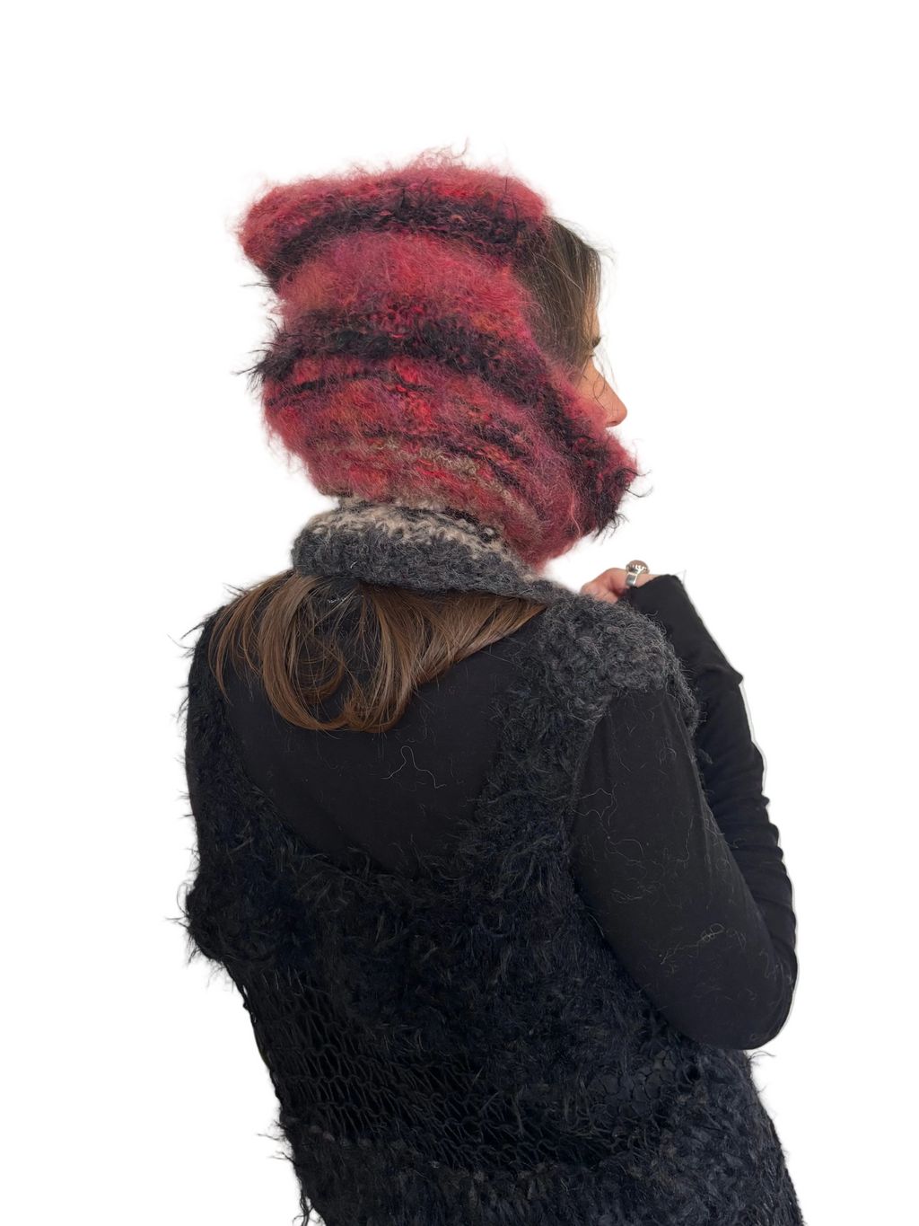 Nr007-Quirky fluffy funny winter set