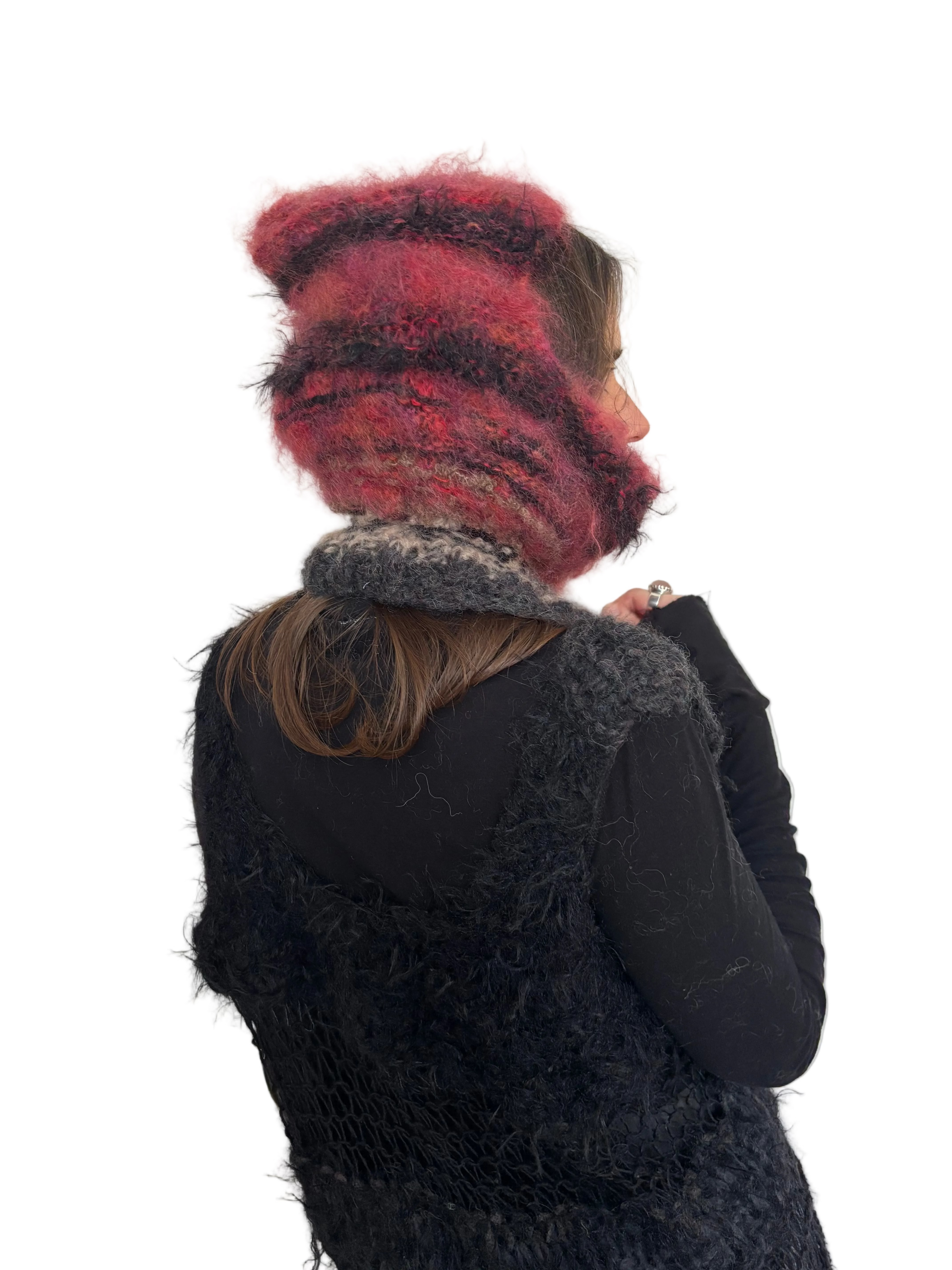 Nr007-Quirky fluffy funny winter set