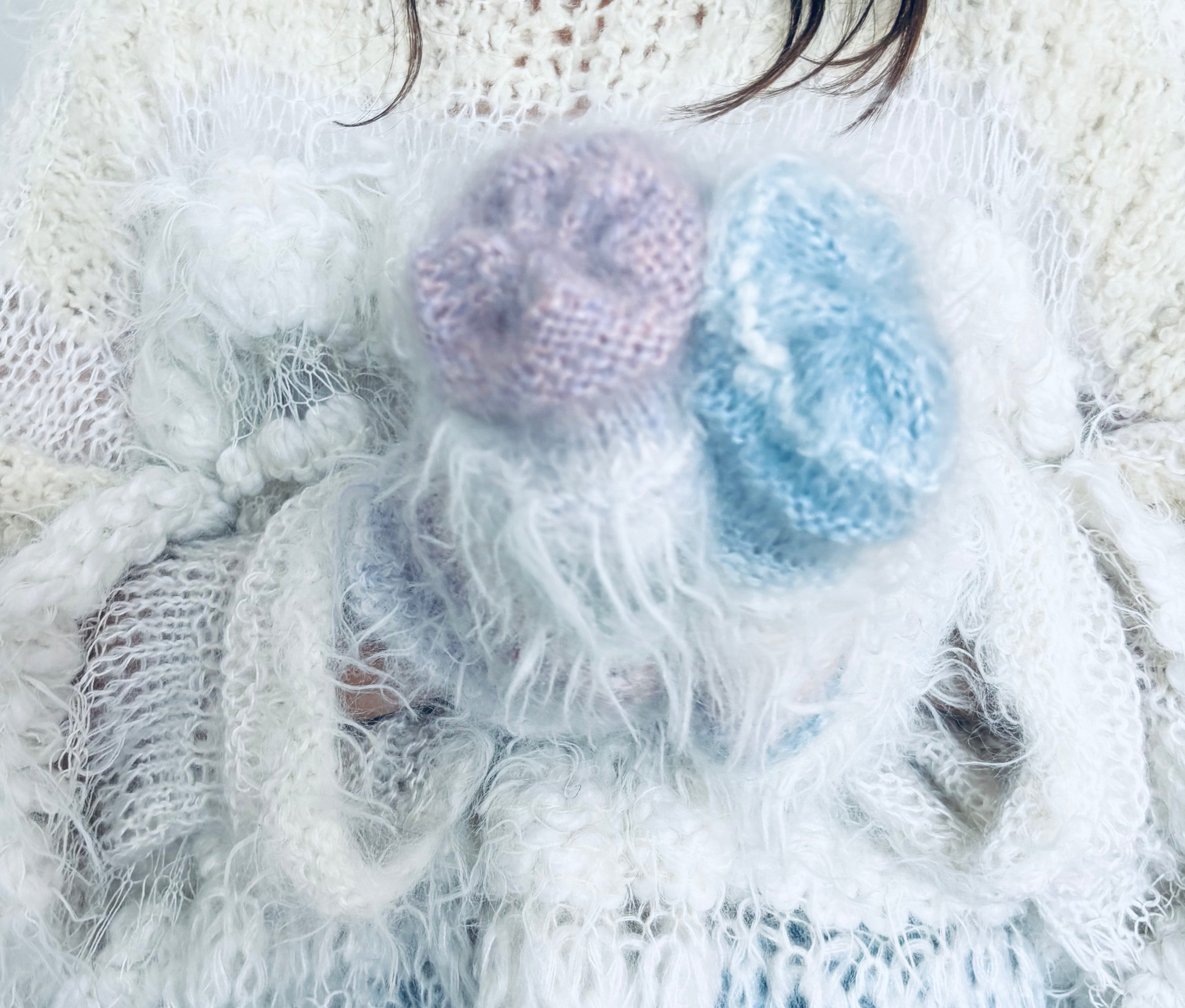 Nr009-Fluffy funny cute mittens