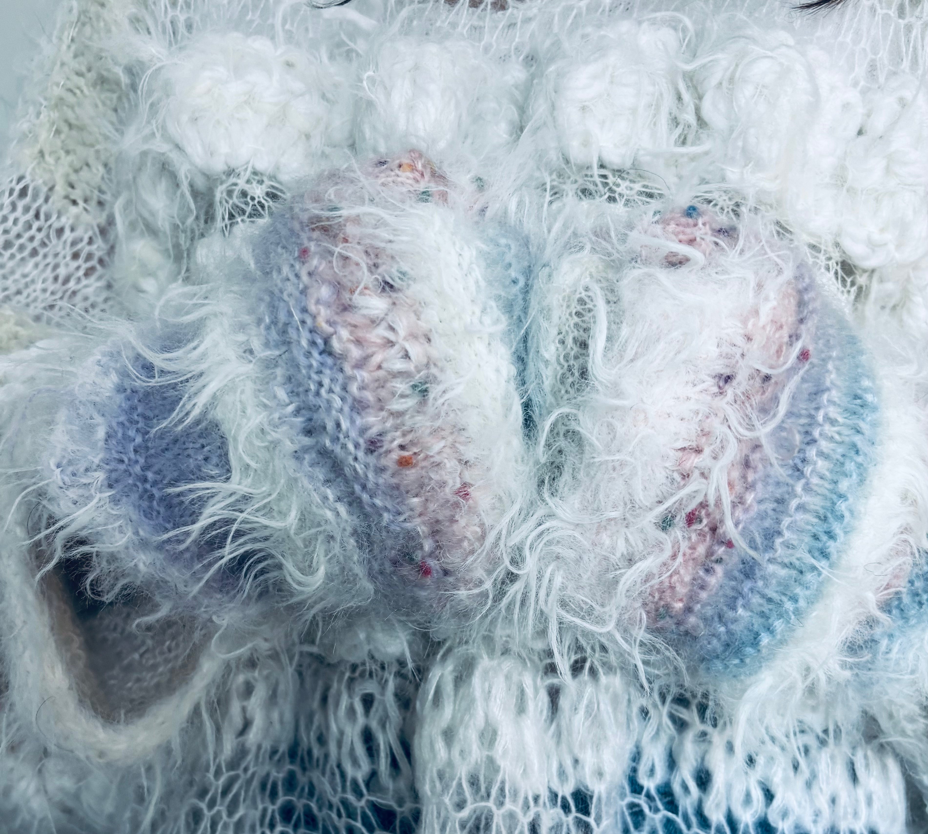 Nr009-Fluffy funny cute mittens