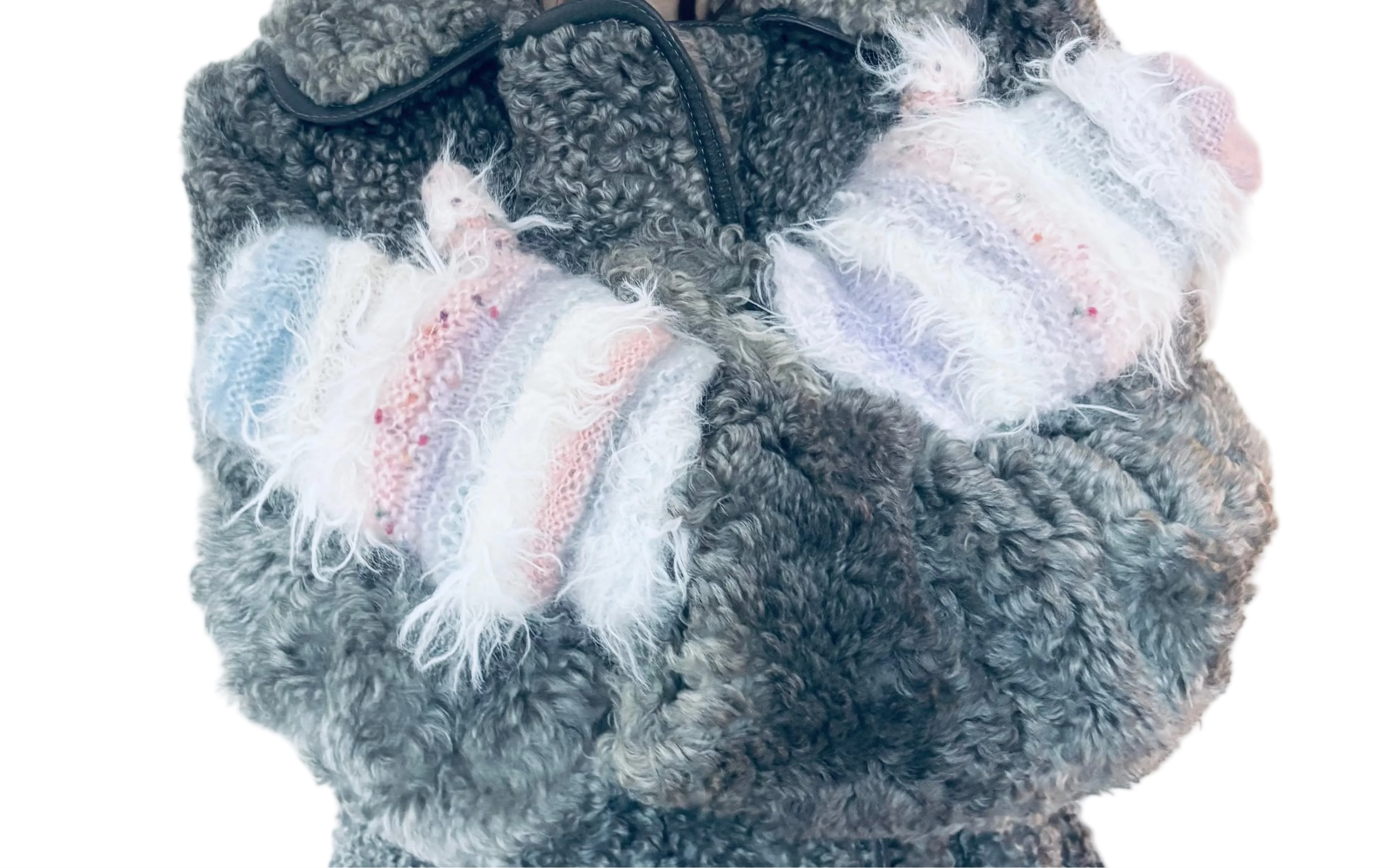 Nr009-Fluffy funny cute mittens